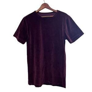 Elwood Faux Velvet Short Sleeve Shirt